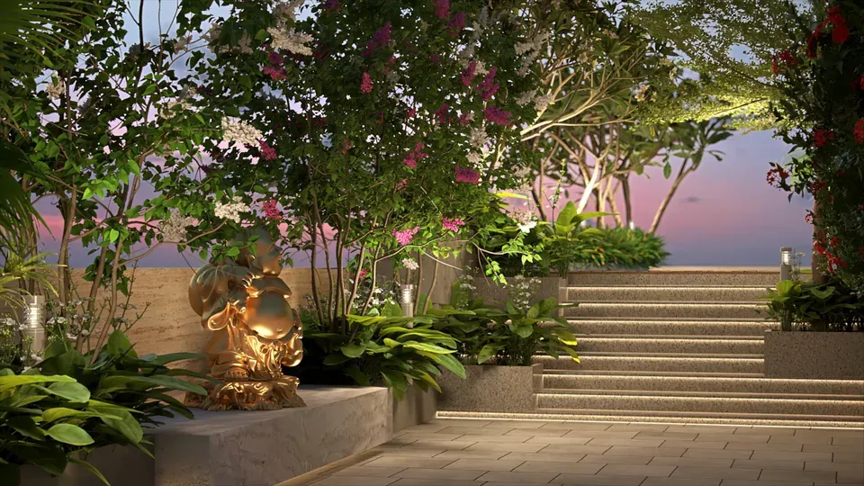 Landscaped Garden Walkway